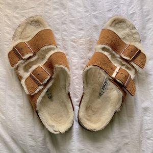 Fuzzy Suede Birkenstocks